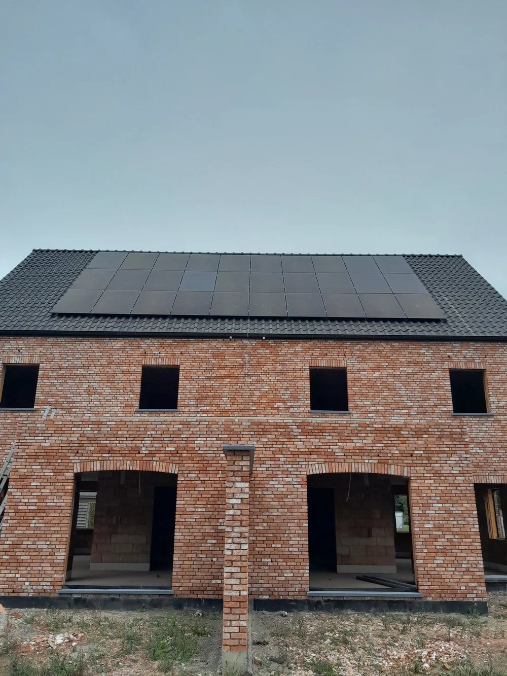 Zonnepanelen op nieuwbouwwoning